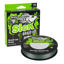 Tresse Berkley Sick Braid Moss Green 150m 150m 0,23mm 23,6kg Moss Green