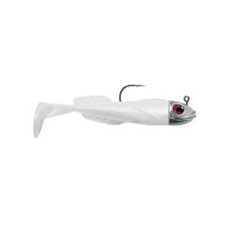 Leurre Souple Delalande Chabot Mont&eacute; 9cm 9cm 25g A l'unit&eacute; 010 - Blanc