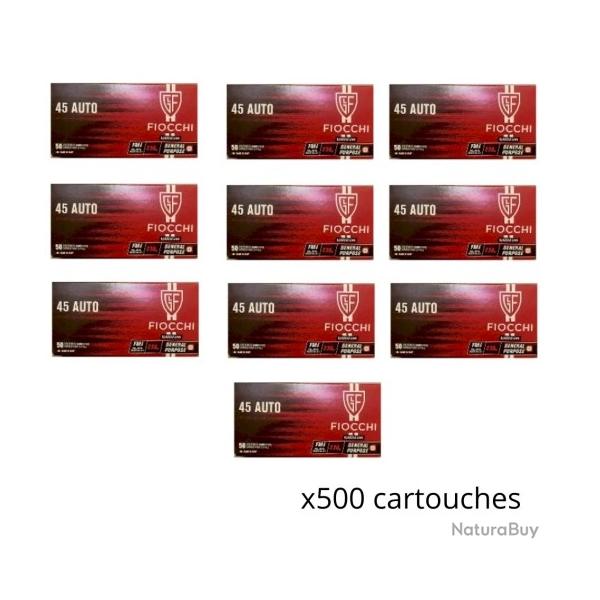 Munitions FIOCCHI cal.45acp fmj 230gr par 500