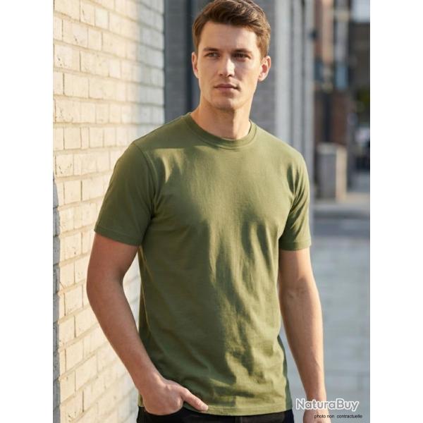 Tee-shirt Uni Homme Ledertys Kaki (R�f. R600) S