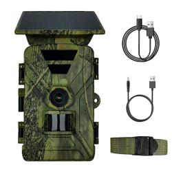 Piege Photo Solaire H1W 8K 60MP Wifi Vision Nocturne Surveillance Faune Chasse