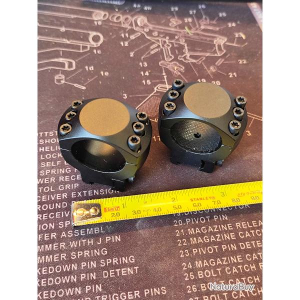 Montage lunette 25,4 rail 11mm neuf