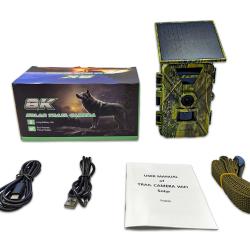 Camera Surveillance Foret Solaire Batterie Integree 5000 mAh Wi-Fi *Ench&egrave;re* Longue Autonomie