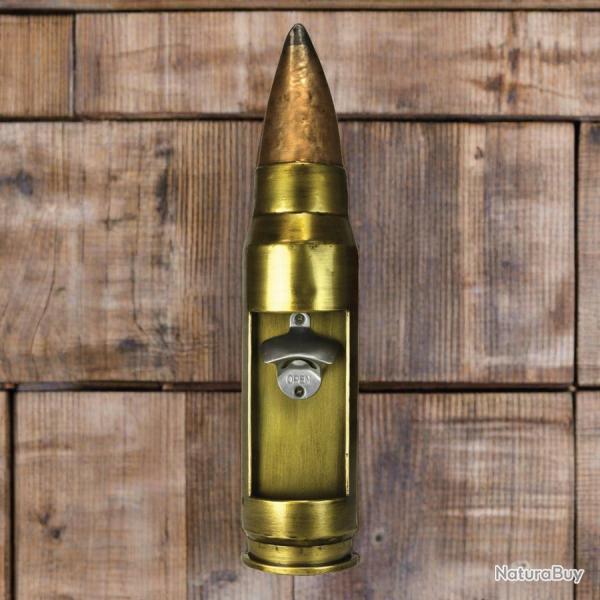 D�capsuleur mural original en forme d'obus - balle - munition.