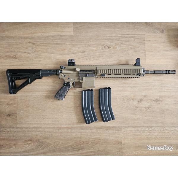 WE H&K 416D GBBR "open bolt" avec marquages