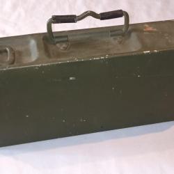 Caisse transport munitions MG Allemande aluminium feldgrau WW2