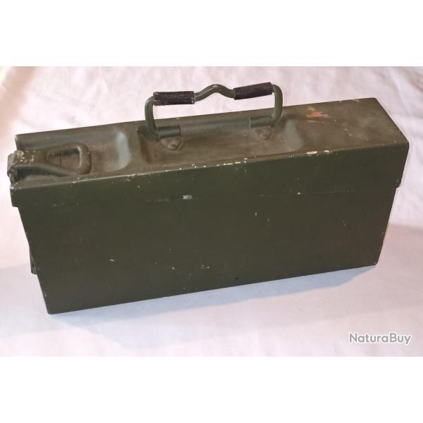 Caisse transport munitions MG Allemande aluminium feldgrau WW2