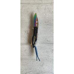Couteau Pliant JKR 0733  Lame Drop Point 8.2cm  Manche Aluminium