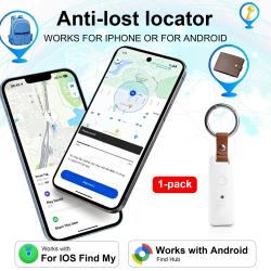 Porte clef AirTag Traceur GPS Apple + Android-1pc