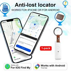 Porte clef AirTag Traceur GPS Apple + Android-1pc 20260729082526