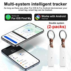 Porte clef AirTag Traceur GPS Apple + Android-2pcs 20260729082526