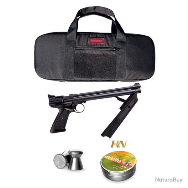 Pack Pistolet � pompe PCP Crosman americain Classic 4,5 mm