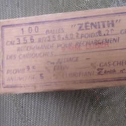 boite vide de balles Z&eacute;nith