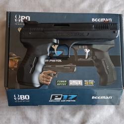 Pistolet &agrave; air comprim&eacute; mono pompe BEEMAN P17 cal.4.5mm