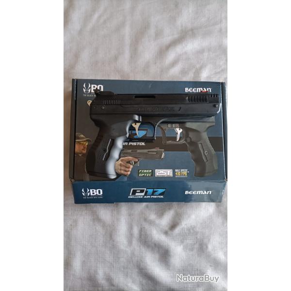 Pistolet � air comprim� mono pompe BEEMAN P17 cal.4.5mm