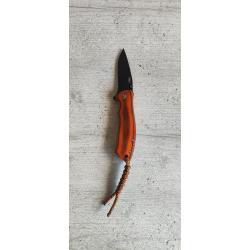 Couteau Pliant JKR0900  Manche Bois de Pakka Rouge  Id&eacute;al Chasse P&ecirc;che EDC