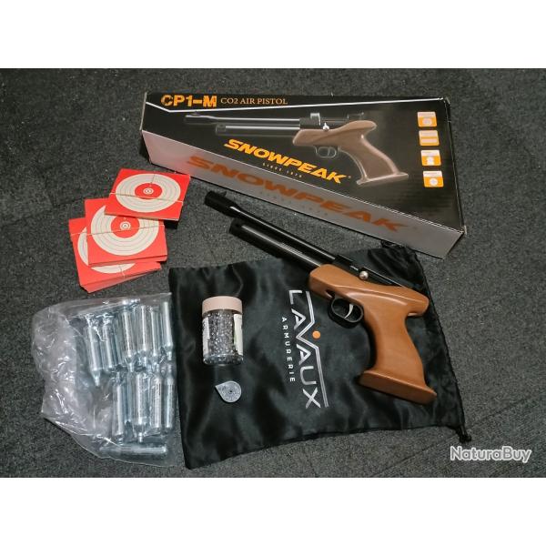 pistolet a plomb avec chargeur munitions et cibles offerte