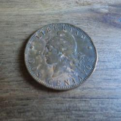 monnaie republique argentina dos centavos 1891