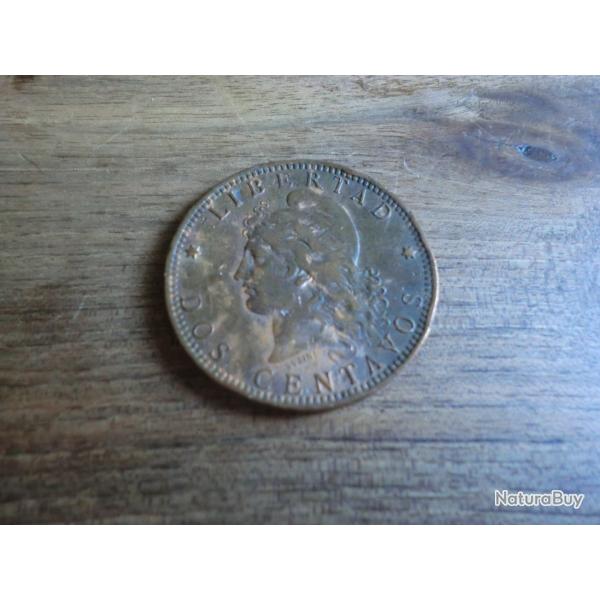 monnaie republique argentina dos centavos 1891