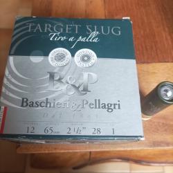 2 bo&icirc;tes de 25 cartouches calibre 12 &agrave; balle (Target Slug) Baschieri & Pellagri