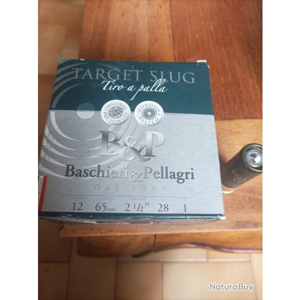 2 bo�tes de 25 cartouches calibre 12 � balle (Target Slug) Baschieri & Pellagri