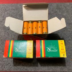 Lot de 75 cartouches Gevelot cal 12/65 PB de 5 36g BJ