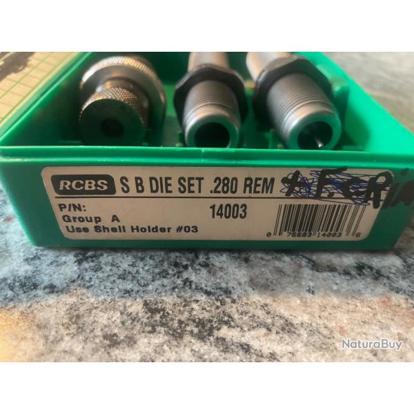 Vends jeu d'outils RCBS calibre 280 Rem.