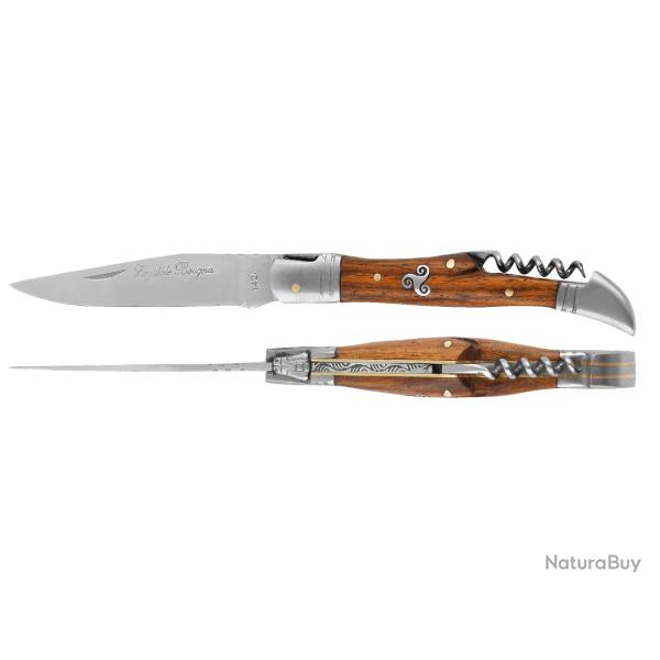Couteau Pliant Laguiole Bougna 12 cm TB noyer - triskel