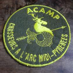 ecusson brod&eacute;e ' ACAMPS chasseurs a l 'arc midi pyr&eacute;n&eacute;es