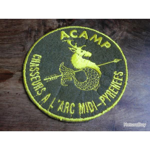 ecusson brod�e ' ACAMPS chasseurs a l 'arc midi pyr�n�es