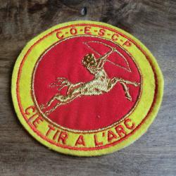 ecusson brod&eacute;e ' CIE TIR A L ARC