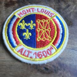 ecusson brod&eacute;e ' mont louis alt 1600 M