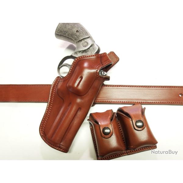 ETUI COMBAT FBI, CUIR pour PYTHON (Entreprise Artisanale Fran�aise)