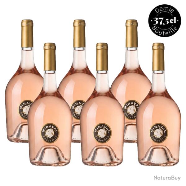 Miraval - AOC C�tes de Provence vin ros� - Demi-Bouteille - 2023 - 6 bouteilles de 37.5cl