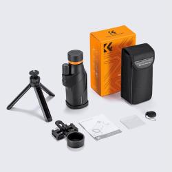 Telescope Monoculaire Compact Lumineux 80x100 *Ench&egrave;re* Randonnee Vision Claire Tr&eacute;pied Inclus