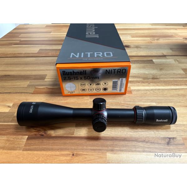 Lunette Approche/Aff�t Bushnell Nitro 2,5-15x50 r�ticule G4i