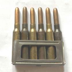 Clip / lame de chargement + cartouches pour  CARCANO 6,5 x 52
