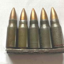 Clip / lame de chargement + cartouches type POLTE pour  MAUSER MKB 42