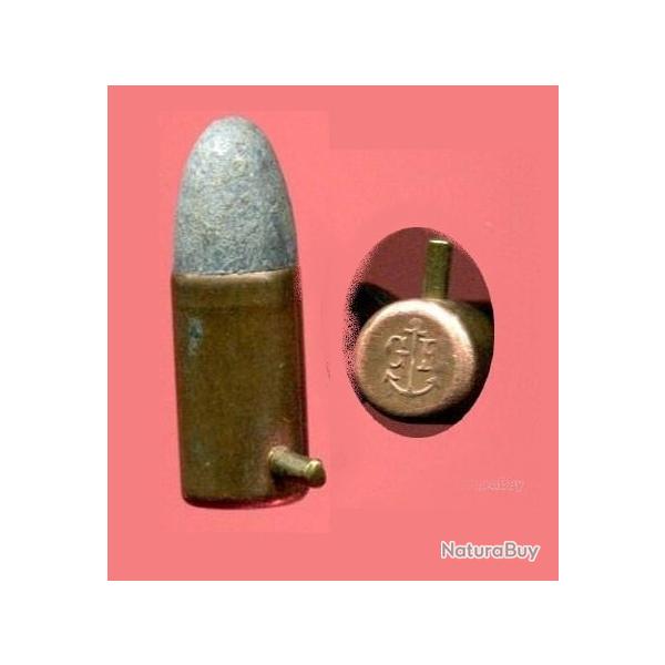 7 mm � broche - beau marquage en relief : G ancre de marine E