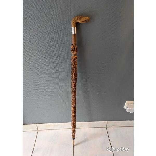 Canne Parapluie Trompe-l'oeil avec T�te d'Aigle 94 CM