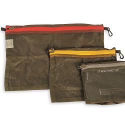 Tasmanian Tiger TT MESH POCKET SET - Set de 3 pochettes - Olive - R&eacute;f: TT7632331