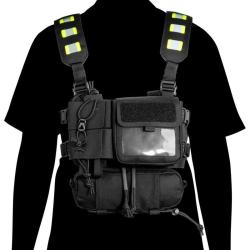 Tasmanian Tiger TT Security Pro Rig - Harnais thoracique - Noir - R&eacute;f: TT8765040