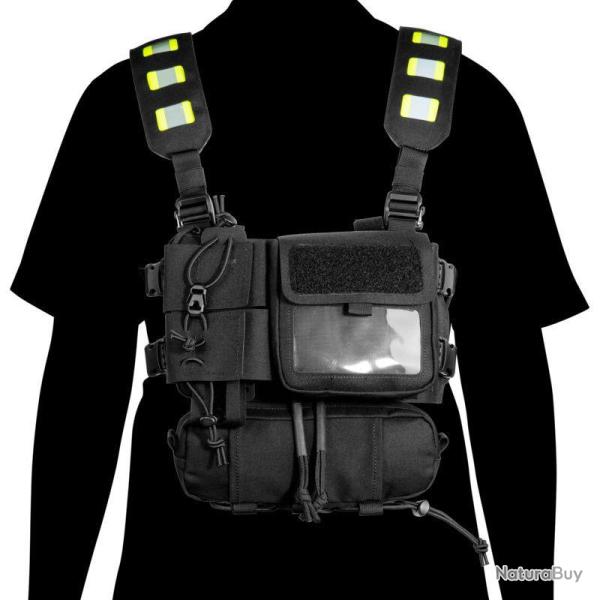 Tasmanian Tiger TT Security Pro Rig - Harnais thoracique - Noir - R�f: TT8765040