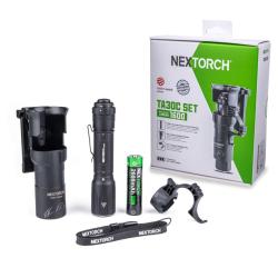 Nextorch Lampe Tactique TA30C SET avec holster V35 - Rechargeable USB-C - IPX8 - R&eacute;f: NEXTA30CSET