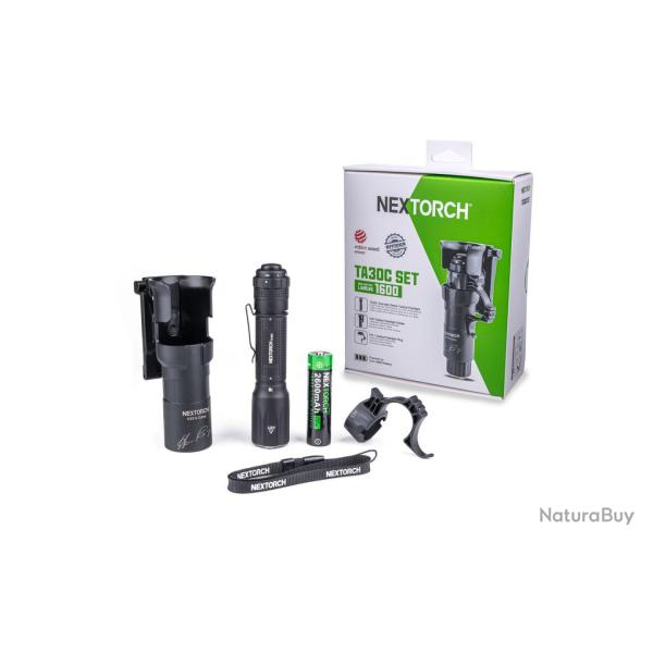 Nextorch Lampe Tactique TA30C SET avec holster V35 - Rechargeable USB-C - IPX8 - R�f: NEXTA30CSET