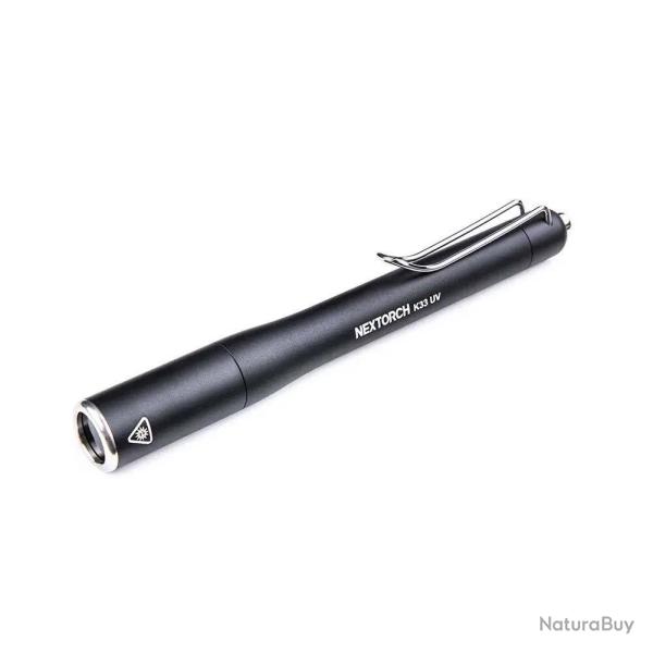 Nextorch Lampe stylo K33 UV 365 nm - Rechargeable USB-C - IPX7 - R�f: NEXK33UV