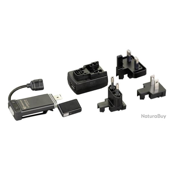 Streamlight Lampe Streamlight cliPMate USB + 220v - Noire LED blanche + LED Rouge - R�f: KC61127