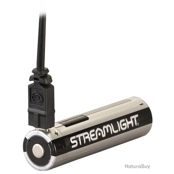 Streamlight Kit de 2 Batteries Rechargeables 18650 Streamlight avec Cordon - R�f: KC22102