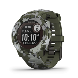Garmin Montre gps multi-fonction Garmin instinct solar - Lichen Camo - R&eacute;f: GAINSTLCS