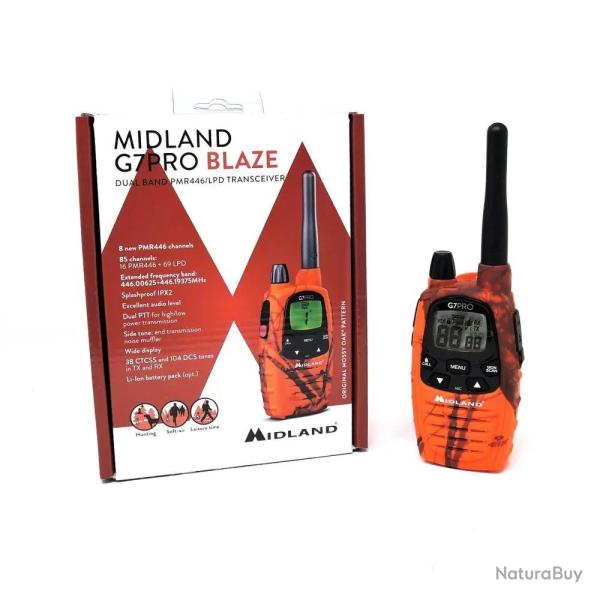 Midland TALKIE WALKIE MIDLAND G7 PRO BLAZE - R�f: MIDG7PROB